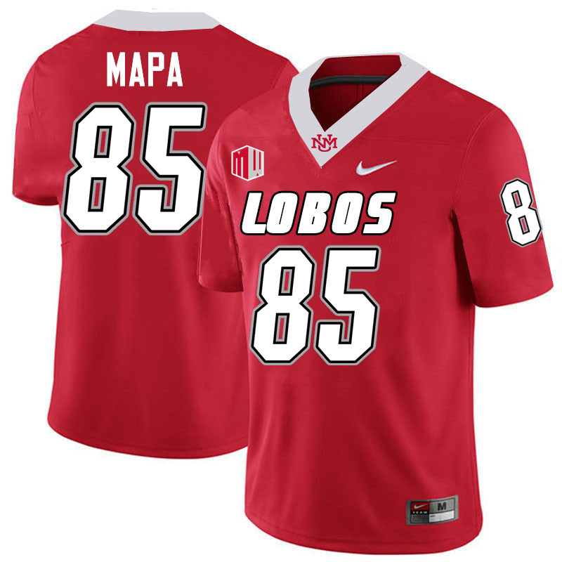 Simon Mapa UNM Lobos Jersey,New Mexico Lobos Football Jersey,Uniforms-Red